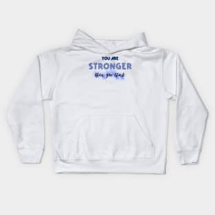 Inspirational Design: You are stronger than you think Kids Hoodie